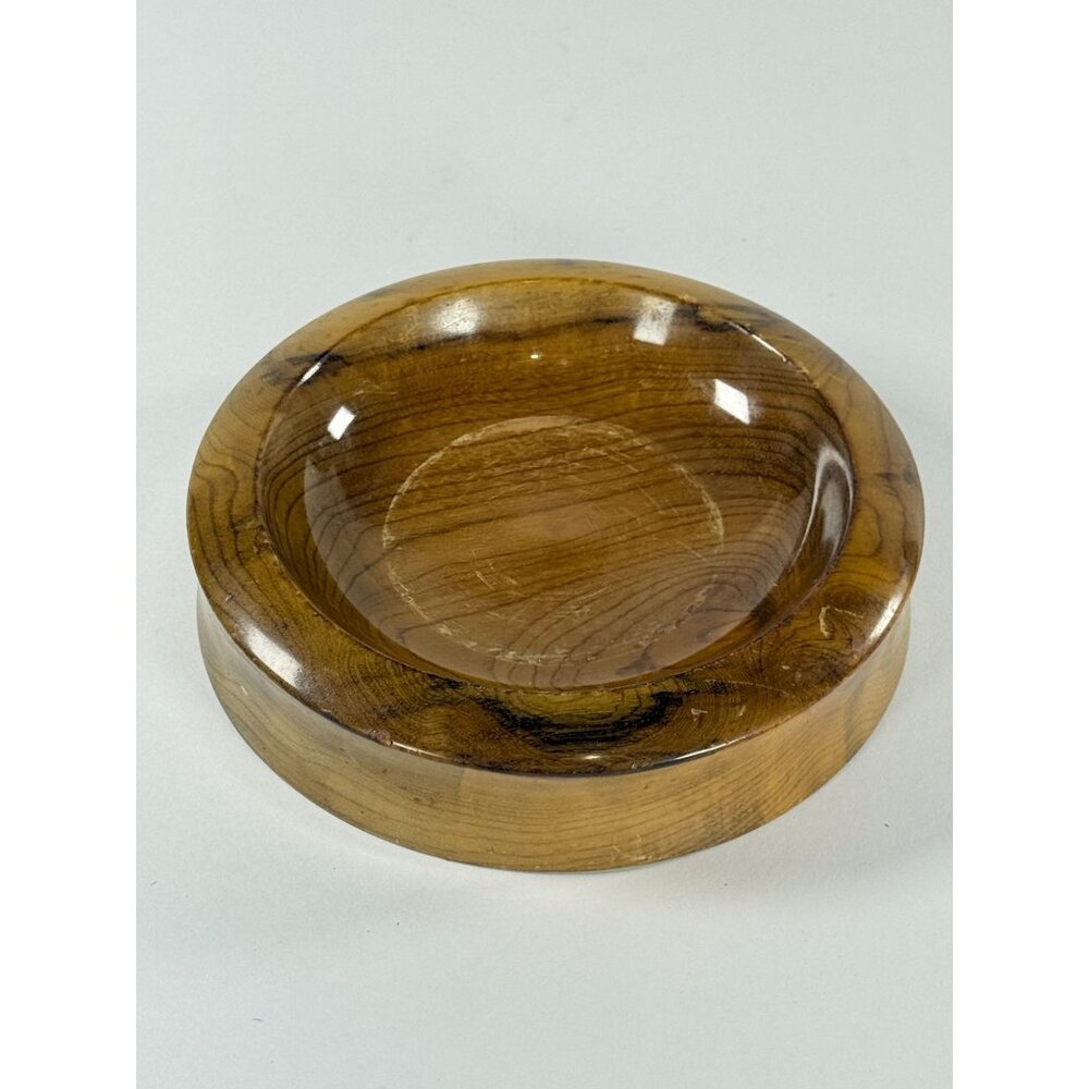 Vintage Myrtlewood Handcrafted Trinket Catchall Bowl Bayview Mfg Co Oregon USA